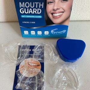 Clear Mouth Guards with Blue Case